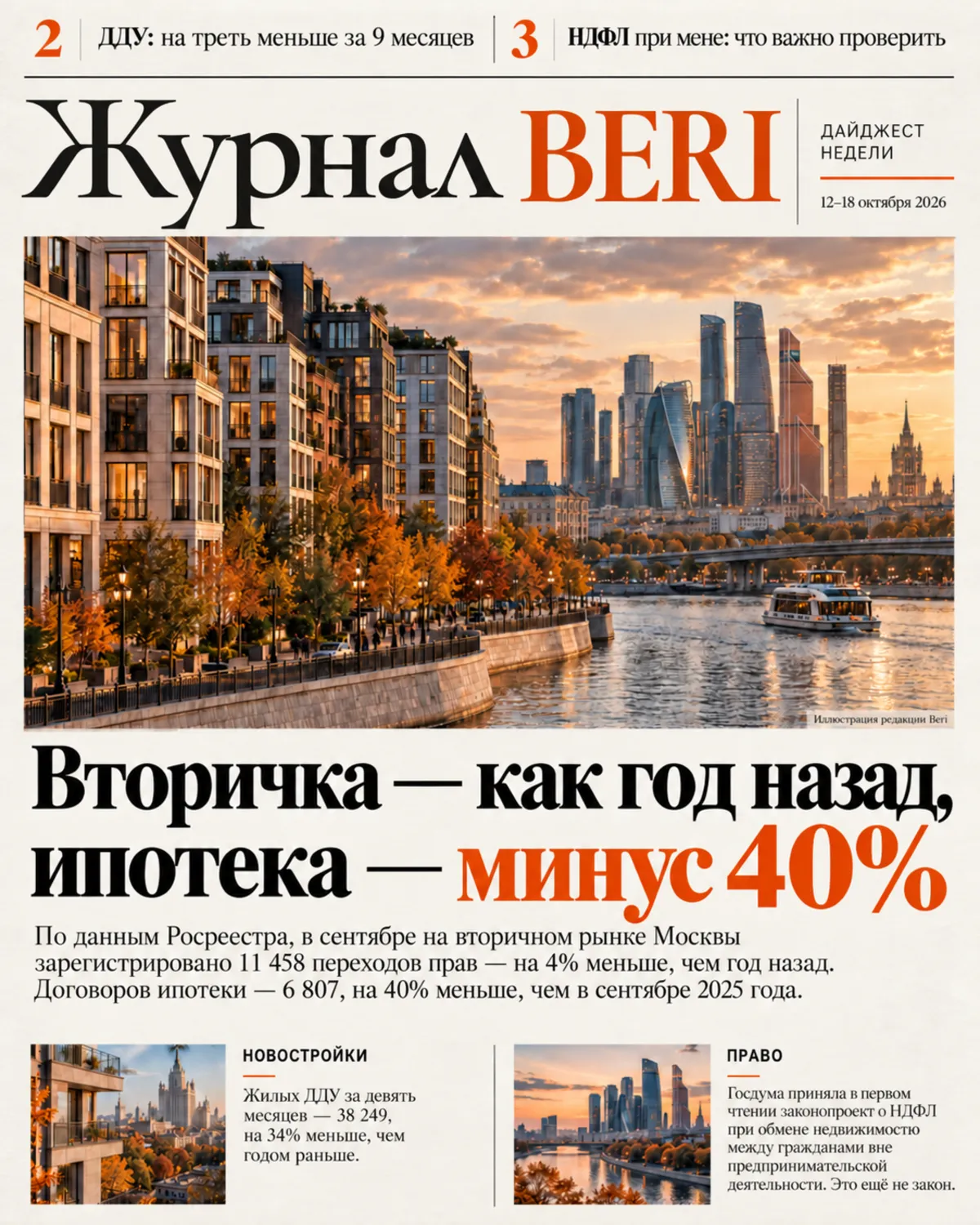Первая полоса дайджеста № 4 — 12–18 октября 2026
