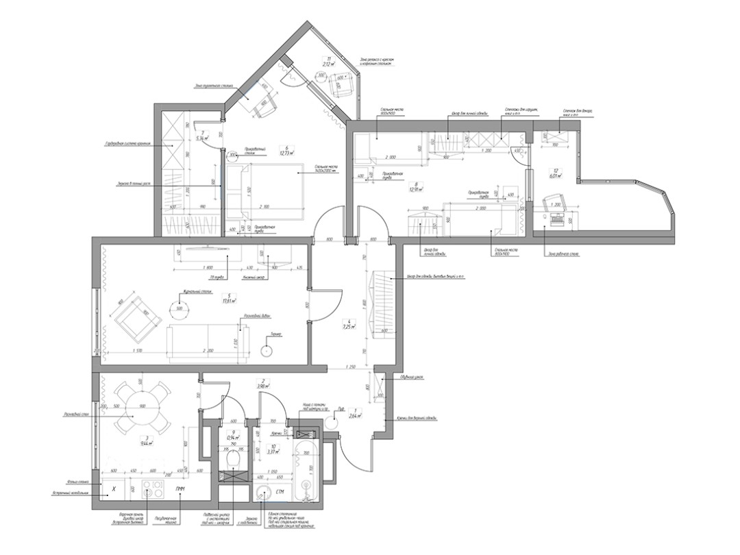 3-комн. кв, 80 м² - № 18