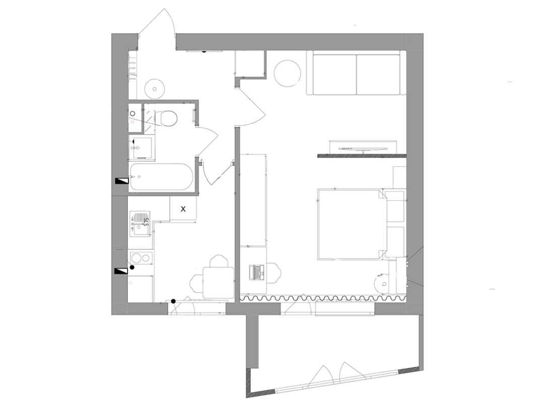 1-комн. кв, 34,9 м² - № 26