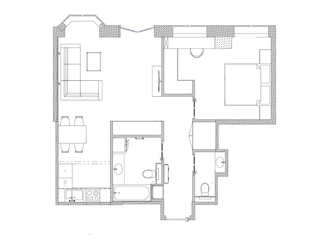 2-комн. кв, 54.5 м² - № 17